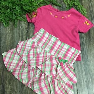 Gymboree & Winnie the Pooh skirt shirt set size 4